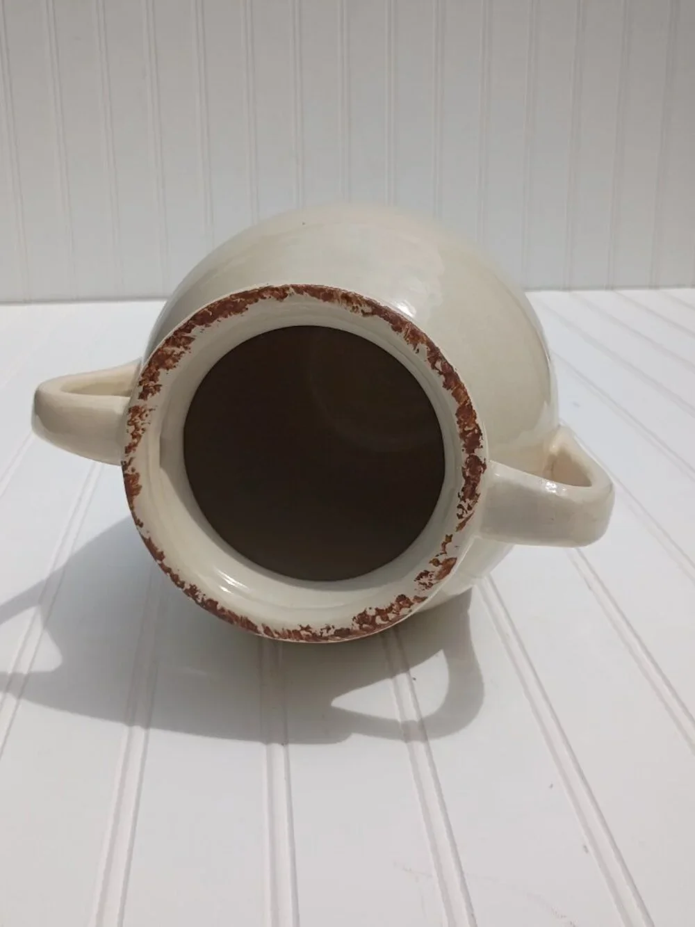 Farmhouse Ceramic Pig Vase Butchery Delicatessen Double Handle Jug Country 10.5